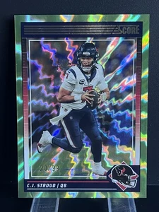 2024 Score CJ Stroud #109 Green Electric Houston Texans SP/99 - Imagen 1 de 4