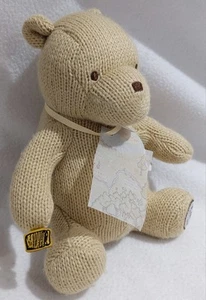 Disney Classic Winnie The Pooh Bear Knitted Design Plush One Hundred Acre Wood - Picture 1 of 17