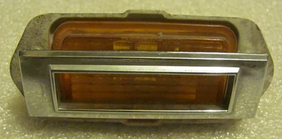 1969 CHEVROLET CAMARO CHEVELLE CHROME FRONT MARKER LAMP LIGHT LENS BEZEL OEM - Image 1 of 4