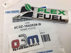 Ford Expedtion Escape Super Duty F-150 "FLEX FUEL" NAMEPLATE new EMBLEM OEM - Picture 1 of 1