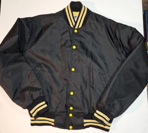 West-Wind Buccaneer Medium Snap Front Quilted Varsity Jacket Made In USA Vtg EUC - Picture 1 of 10