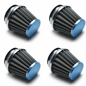 Set of 4 Chrome Tapered Pod Filters - 45mm - CRF50 CB750 - 1977-1978 Pitpro Bike - Picture 1 of 6