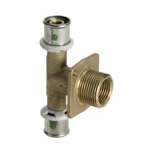 Viega Doppelwanddurchführung Avec Noir Sanfix P 2132.8 IN 16mmxRp1/2x35mm Rg - Bild 1 von 6