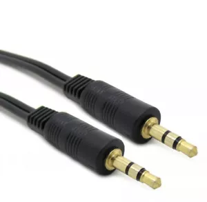 5m 3.5mm Jack to Jack Aux Cable STEREO Audio Auxiliary Lead PC Car GOLD - Picture 1 of 1
