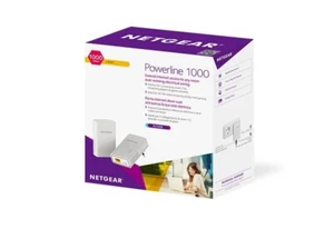 NETGEAR PL1000-1VGUKS PL1000 Powerline 1000 Mbps 1 Gigabit Ethernet Port - BNIB - Picture 1 of 2