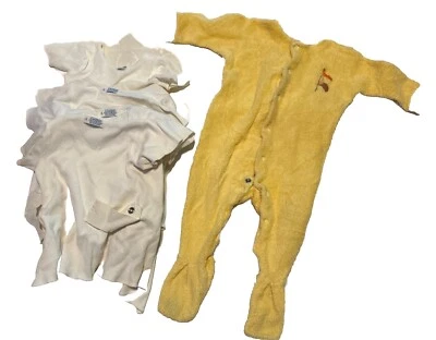 Body Carter's vintage largo 21-29 libras tela de rizo pijama y 4 camisas Foto 1 de 4