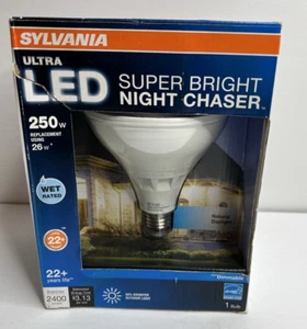 Sylvania LED Super Bright Night Chaser PAR38 250w Light Bulb New in Box - Picture 1 of 8