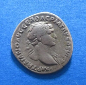 ROMAN IMPERIAL DENARIUS TRAJAN 98-117 AD SILVER RIC 266 #4180# - Picture 1 of 3