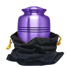 Pet Cremation Urns for Human Ashes - Beloved Companion Purple Urn with Bag