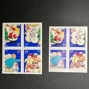 2005 US #3956a & #3960b - (2) Booklet Panes of (4) - Christmas Cookies - MNH - Picture 1 of 5