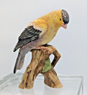 Vintage Lefton Goldfinch Porcelain Figurine 4" Bird Statue Hand Painted - Kw1251