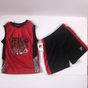 NEW FILA Boys Track Athletic Shorts and Sleeveless Top size 5/6 & 5/6 - Picture 1 of 4