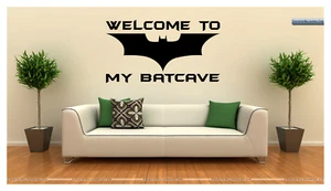 Welcome to My Batcave WALL ART VINILO CALCOMANÍA GRANDE 36x20" Colores - Imagen 1 de 3