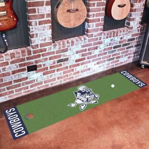 NFL - Dallas Cowboys Putting Green Mat - 1.5ft. x 6ft., NFL Vintage - Picture 1 of 5