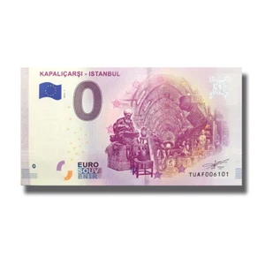 2019-1 Turkey TUAF Kapalicarsi Istabnul Billet Souvenir Banknote Euro Schein - Picture 1 of 1