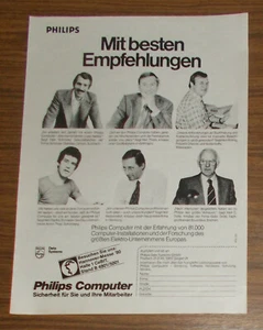 Vintage 1980 PHILIPS DATA SYSTEM Computers Print Ad advert #3 German - Picture 1 of 1