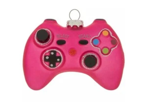 Controlador de Videojuego Rosa Vidrio Soplado Robert Stanley Adorno de Navidad (BN) - Imagen 1 de 7