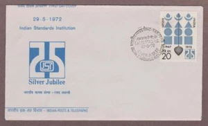 India # 552 , Bureau of Standards Anniversary FDC with # RA3 - I Combine S/H - Picture 1 of 2