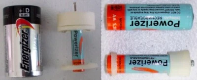 10 adaptadores de batería AAA a D, 8 piezas AAA a AA, oferta especial Foto 1 de 4