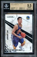 Jeremy Lin Rookie Card 2010-11 Panini Rookies Stars #129 BGS 9.5 (10 9.5 9 10)