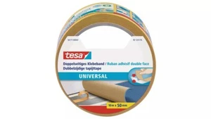 (0,40€/1m) tesa 56171 Universal, Doppelseitiges Klebeband, 50mm x 10m - Bild 1 von 1