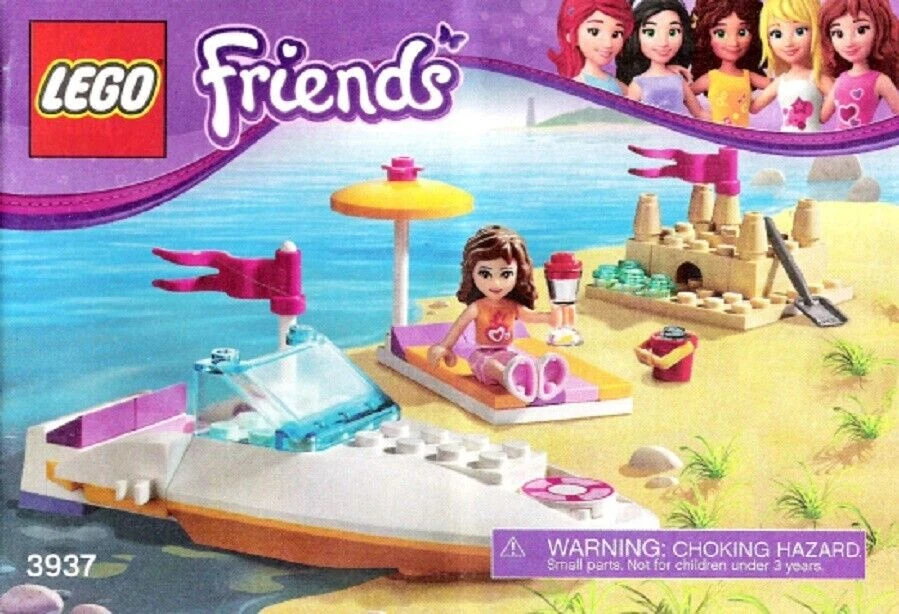 🧱 LEGO New Instruction 3937 FRIENDS Olivia's Speedboat Manual Only No Brick - Image 1 of 1