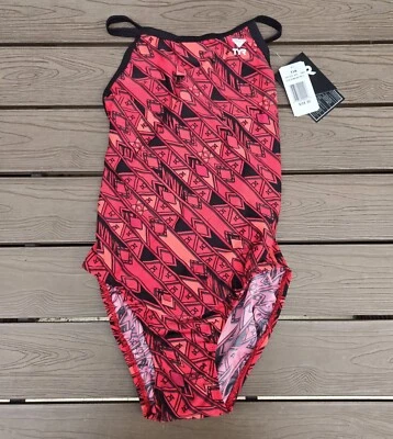 Nuevo traje de baño TYR Durafast para mujer Zenith Diamondfit Durafast 1 pieza rojo, talla 30 Foto 1 de 3