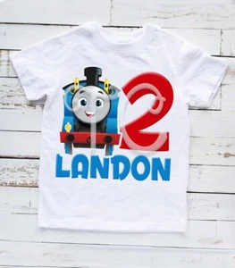 Thomas Engine Train Birthday Shirt, Train Birthday Shirts, Train Birthday Shirts - Picture 1 of 9