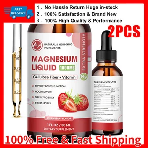 2 Packs Premium Magnesium Liquid Drops,Improve Sleep,Promote Nerve Health ~ - Picture 1 of 10