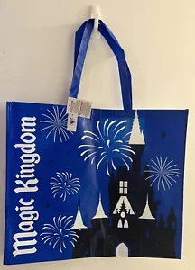 DISNEY PARKS WDW MAGIC KINGDOM MEDIUM REUSABLE SHOPPING BAG TOTE NEW NWT 14x18 - Picture 1 of 2