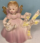 Vintage Josef Originals 4 Four Year Birthday Angel Figurine w Tag 4" Tall