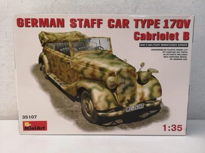 German Staff Car Mercedes Type 170V Cabriolet B Miniart 35107 Scala 1/35 -E32 - Immagine 1 di 4