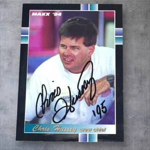 Chris Hussey 1994 MAXX #289 WINSTON CUP VINTAGE autographed NASCAR card - Picture 1 of 1