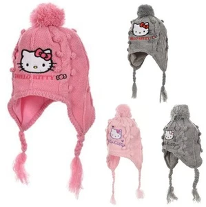 Garden Hello Kitty Toddler Winter Hat Zöpfchenmütze Knitted Cap Per - Picture 1 of 4