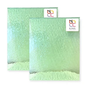 2 Pack Green Tea English Muffle Stained Glass – Vintage Ripple Texture | BiNARi - Picture 1 of 6