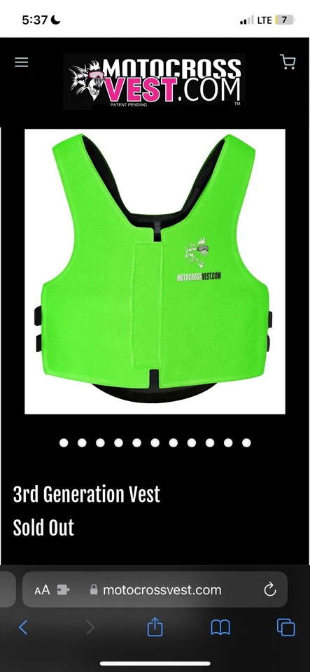 Chaleco de motocross Foto 1 de 1