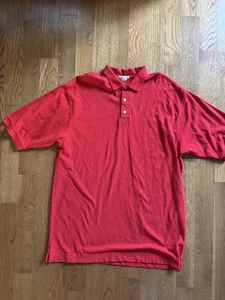 Cutter & Buck Mens Red Polo Shirt XLT Recycled Cotton - Picture 1 of 5