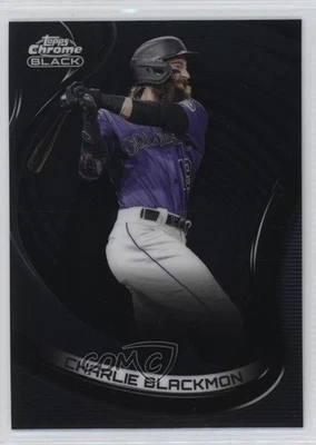 2022 Topps Chrome Black Charlie Blackmon #26 - Image 1 of 2