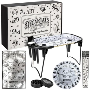All-in-One Metall Rolling Tray Set mit Kegellader - Premium Faltbares Tablett, P... - Bild 1 von 7
