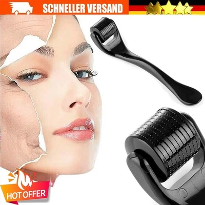 MARKENLOS New Titanium Microneedle 540 Needle Roller Acne Skin Hair Loss Wrinkles Derma MM