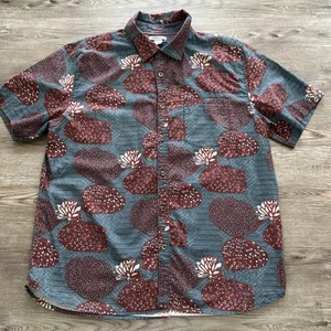 Carbon2Cobalt Lanai Camp Shirt Mens Large Short Sleeve Relaxed Fit - Picture 1 of 11