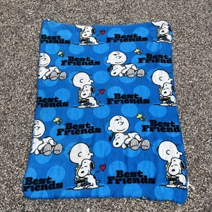 4ftx3ft Charlie Brown And Snoopy Blanket Best Friends Blue - Picture 1 of 1