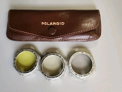 Vintage Polaroid 541 Camera Lens Filter Kit w/ Brown Leather Case SI2 - Image 1 of 4