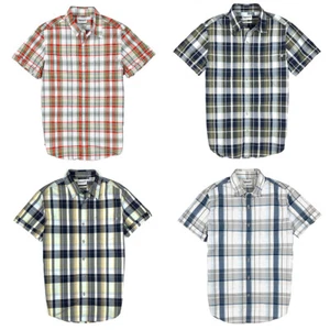Timberland Men's Short Sleeve Checkered Button Down Shirt A1NUD / A1LH2 - Picture 1 of 12