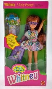 1994 Polly Pocket Whitney Barbie Puppe mit 3 Polly Figuren / Mattel 12983, NrfB - Bild 1 von 7