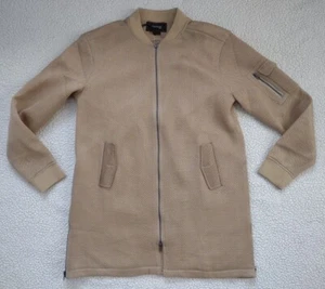 NUEVO CON ETIQUETAS Faction Beige Forrado Malla Cremallera Completa Chaqueta Ligera Hombre Grande - Imagen 1 de 8
