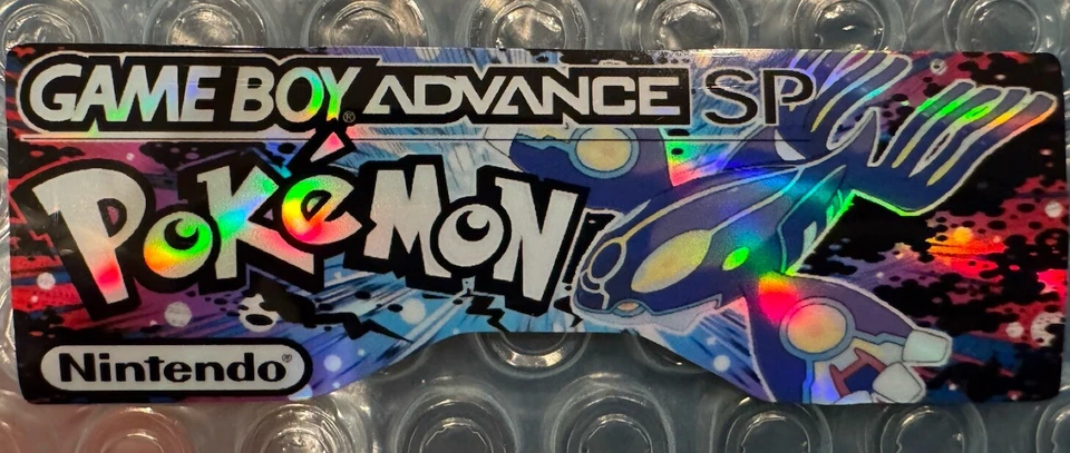 Adesivo holográfico Nintendo Game Boy Advance SP - Kyogre - Imagem 1 de 1
