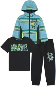 3-Piece-Set : MARVEL Boys size 7 Hoodie Jacket T-Shirt & Joggers Clothing Set - Picture 1 of 9