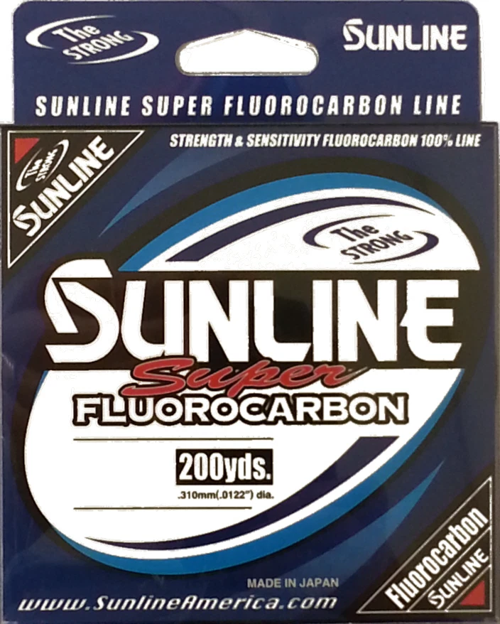 Línea de pesca Sunline Super Fluorocarbono 200 yardas de lubina, línea de pesca Walleye Foto 1 de 1