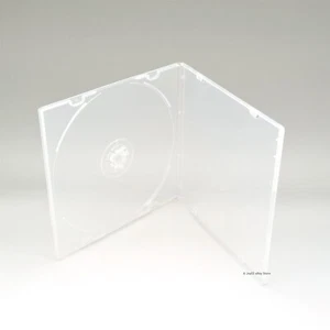 200 Transparente 5.2mm Único CD DVD R CDR DVDR Disco PP Poli Plástico Estuche Funda Exterior - Imagen 1 de 3